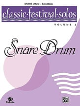 CLASSIC FESTIVAL SOLOS #2 SNARE DRUM SOLO PART cover